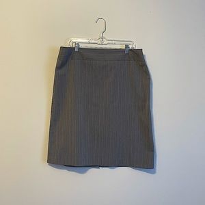 George Pinstriped Pencil Skirt
